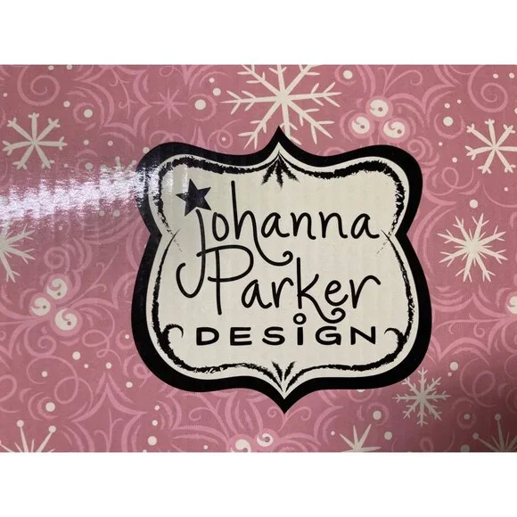 Johanna Parker Design Ceramic Sugar & Creamer Set Festive Holiday Cups Lot 6 New - Picture 10 of 14